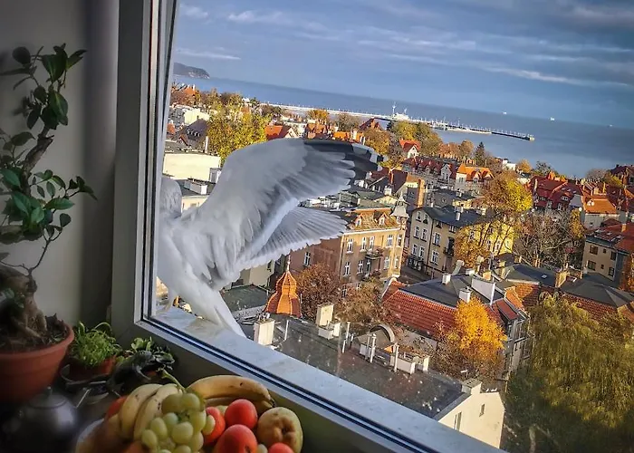 Przy Plaży Z Widokiem Na Morze Kwatera prywatna