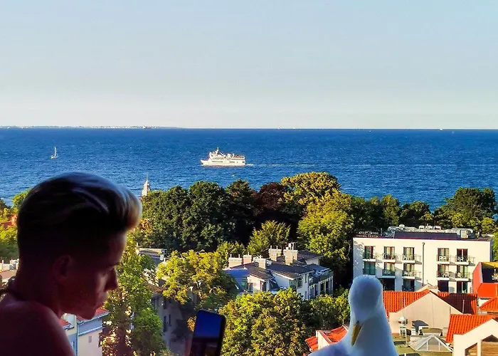 Quarto em Acomodações Particulares Przy Plazy Z Widokiem Na Morze