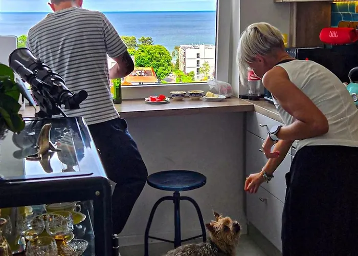 Przy Plazy Z Widokiem Na Morze Quarto em Acomodações Particulares Sopot